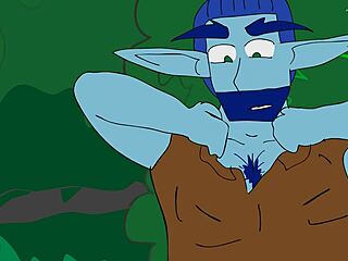 Gay game with an elf and a dwarf results in a hot scene