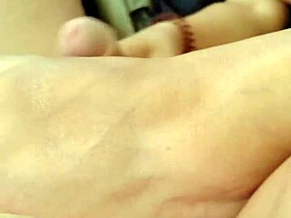 In the early morning, a voluptuous vixen teases with her big ass and feet in lingerie, leading to a sensual striptease