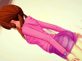 Pink-dressed hermanastra begs for bed action in uncensored hentai