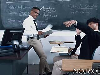 ebony dudes adrian hart and tony genius kiss passionately before bareback missionary