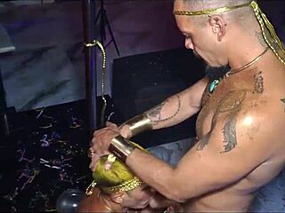 Tricked twink sucks monster cocks.