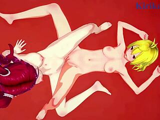 Hot lesbian action and futanari sex in animated porn movies