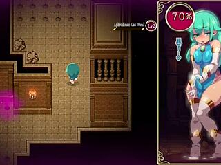 扶她法师Kanade在扶她地牢任务重做第2部分中用阴户玩具失去控制