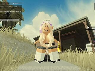 roblox game featuring cute characters in action