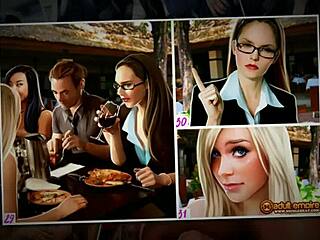 妮可·希特漫画捆绑双插颜射