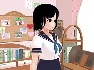 [mia] anime school girl gravure in her rooms