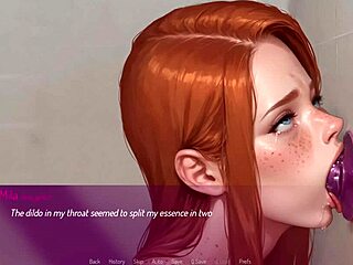 Redhead wife tests rough deepthroat in 3D hentai live