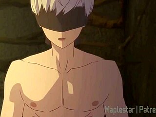 Beautiful anime girl gets a facial in this animation