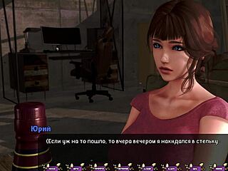 Asian cutie gets her nipples teased and pussy fingered in this anime game