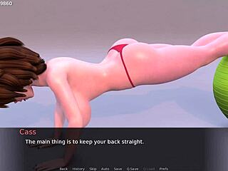 stepmom cass hamada shows naked yoga in wild 3d hentai