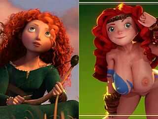 Cartoon Princesses Naked in Original Hentai Comparison V2