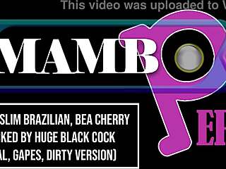 damn, slim brazilian bea cherry takes huge black cock with anal gapes and dirty talk!