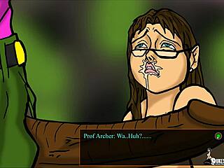 A professor with an average body gets into some kinky action with a pimp in a rather unerotic manner