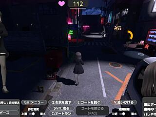 Sereka-san exposes herself discreetly in a naked coat