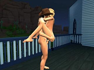 Ted and Meredith Rosswell in a hot scene - part 2: an animated porn game