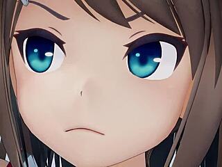 舰娘Maya的激烈动漫Hentai动作，超刺激