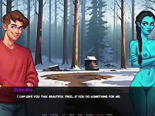 3D cartoon game featuring hot wife and neighbor's big cock