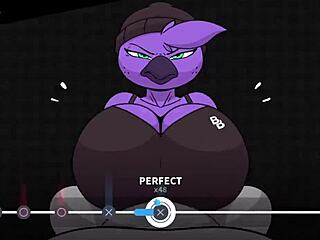 Furry gameplay with big-boobed characters and a boobjob minigame