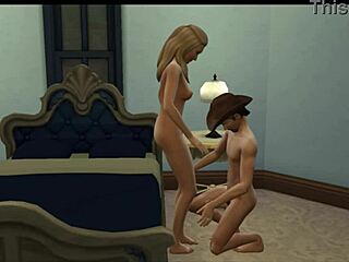 Ted and Meredith Rosswell in a hot scene - part 2: an animated porn game