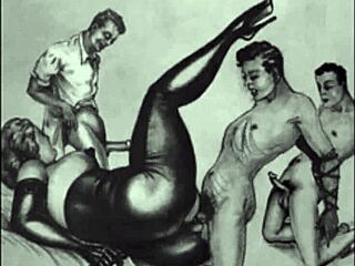i'm hooked on these vintage erotic comic drawings