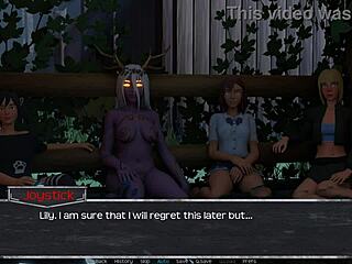Outdoor anime porn with a harem of small boob girls
