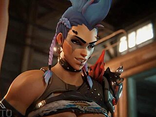 hey, junker queen caught me stealin'... now she's dominatin' me rough!