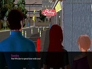 3D animated porn with a red-haired heroine and small breasts