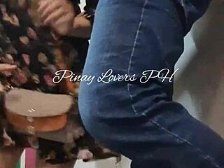 Teen sex caught almost in public mall fire exit with sneaky outdoor action.