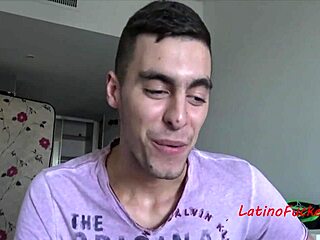 Young and straight Latino gives great blow job and anal sex