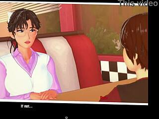 3D animated game with MILF teacher and stepmother