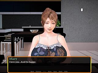 A walkthrough of the visual novel 'My new stepfamily 589'
