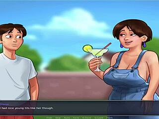 in summer time saga unc part 7, busty character advances in the game