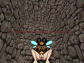Futanari barbarian saves monster girls in erotic anime parody