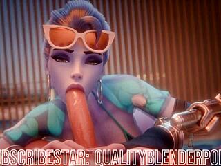 i relax with the widow on the sunny beach