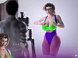 Beautiful stepmother in apocalyptic 3D adult animation