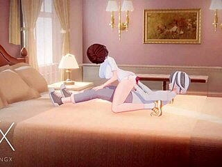 3D animated futanari sex games with cowgirl and anal