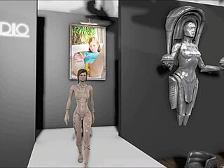 Exploring Fallout 4 fashion number 207 with a brunette character in 3D anime style