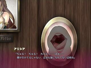 Anime Babe Sucks Through Wall Hole in Hot Hentai Scene