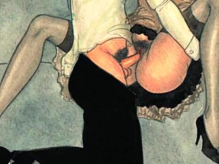 i'm hooked on these vintage erotic comic drawings