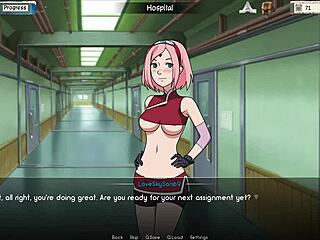 3D animated nurse examines naked patient in hentai hospital