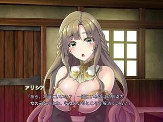 Anime Babe Sucks Through Wall Hole in Hot Hentai Scene