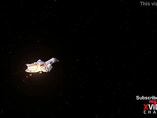 female sex cyborg bangs horny girl hard in space station