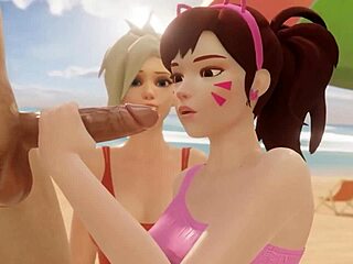dva and tracer crave massive cocks in 3d uncensored action