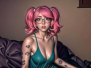 Nerdy girl possessed by demon fucks interracial bitches with huge cocks.