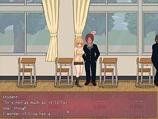 Beautiful college woman having sex with men in Bt Life new Hentai game