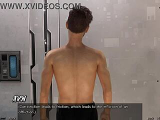 Stranded in space, stretching with that big boobs milf 😏