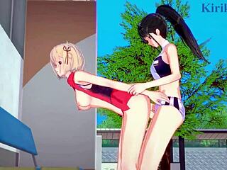 Chisato and Takina in hot futanari action - Lycoris Recoil