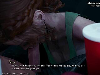 18岁红发女孩能应付公共电影院口交和内射吗？