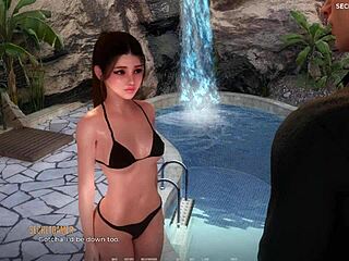 3D game of steamy stepsis action with a dildo
