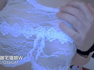 Good quality blue film with an Asian cutie